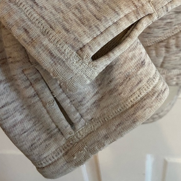 Athleta Cozy Karma Asymmetrical Pullover Sweatshirt Oatmeal M - Picture 2 of 4